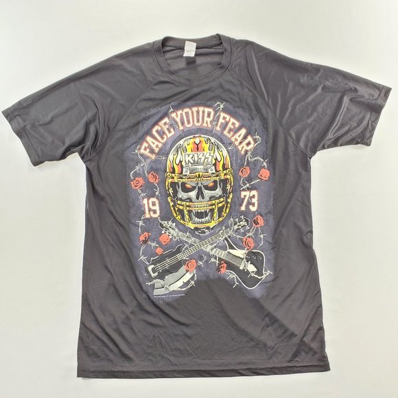 US Blanks Other - KISS "Face Your Fear" 1973 Band T-Shirt US Blanks Other - KISS "Face Your Fear" 1973 Band T-Shirt